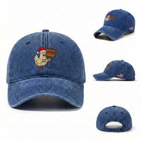 Chicken Game Christmas Washed Cotton Baseball Cap Funny Do Not Look At The Chicken