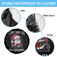 Funny Santa Gamer Christmas Spare Tire Cover I Can Not Hear You I Am Gaming - Wonder Print Shop
