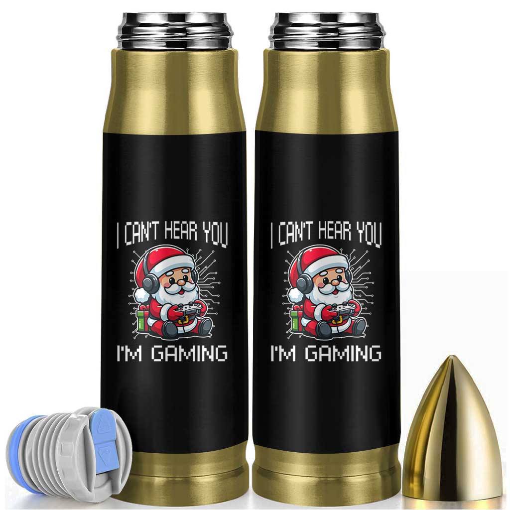 Funny Santa Gamer Christmas Bullet Tumbler I Can Not Hear You I Am Gaming - Wonder Print Shop