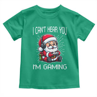 Funny Santa Gamer Christmas Toddler T Shirt I Can Not Hear You I Am Gaming - Wonder Print Shop