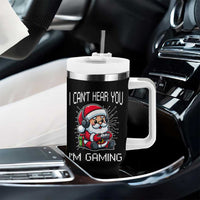 Funny Santa Gamer Christmas Tumbler With Handle I Can Not Hear You I Am Gaming - Wonder Print Shop