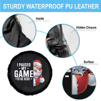 Funny Santa Gamer Christmas Spare Tire Cover I Paused My Game To Be Here - Wonder Print Shop