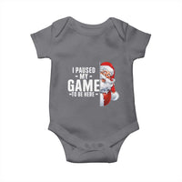 Funny Santa Gamer Christmas Baby Onesie I Paused My Game To Be Here - Wonder Print Shop