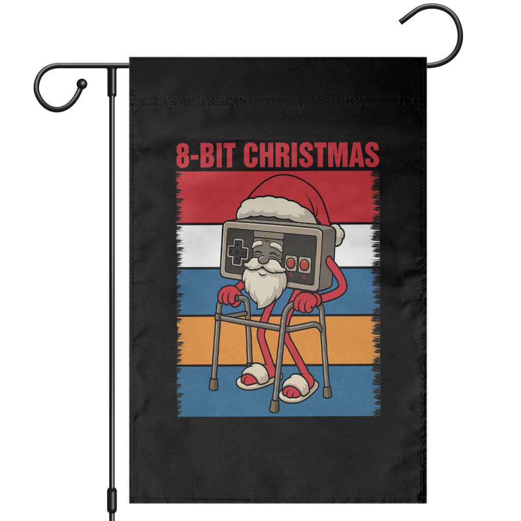 Funny Old Gamer Christmas Garden Flag Retro 80s 90s Video Game - Wonder Print Shop