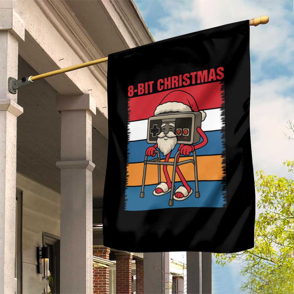 Funny Old Gamer Christmas Garden Flag Retro 80s 90s Video Game - Wonder Print Shop