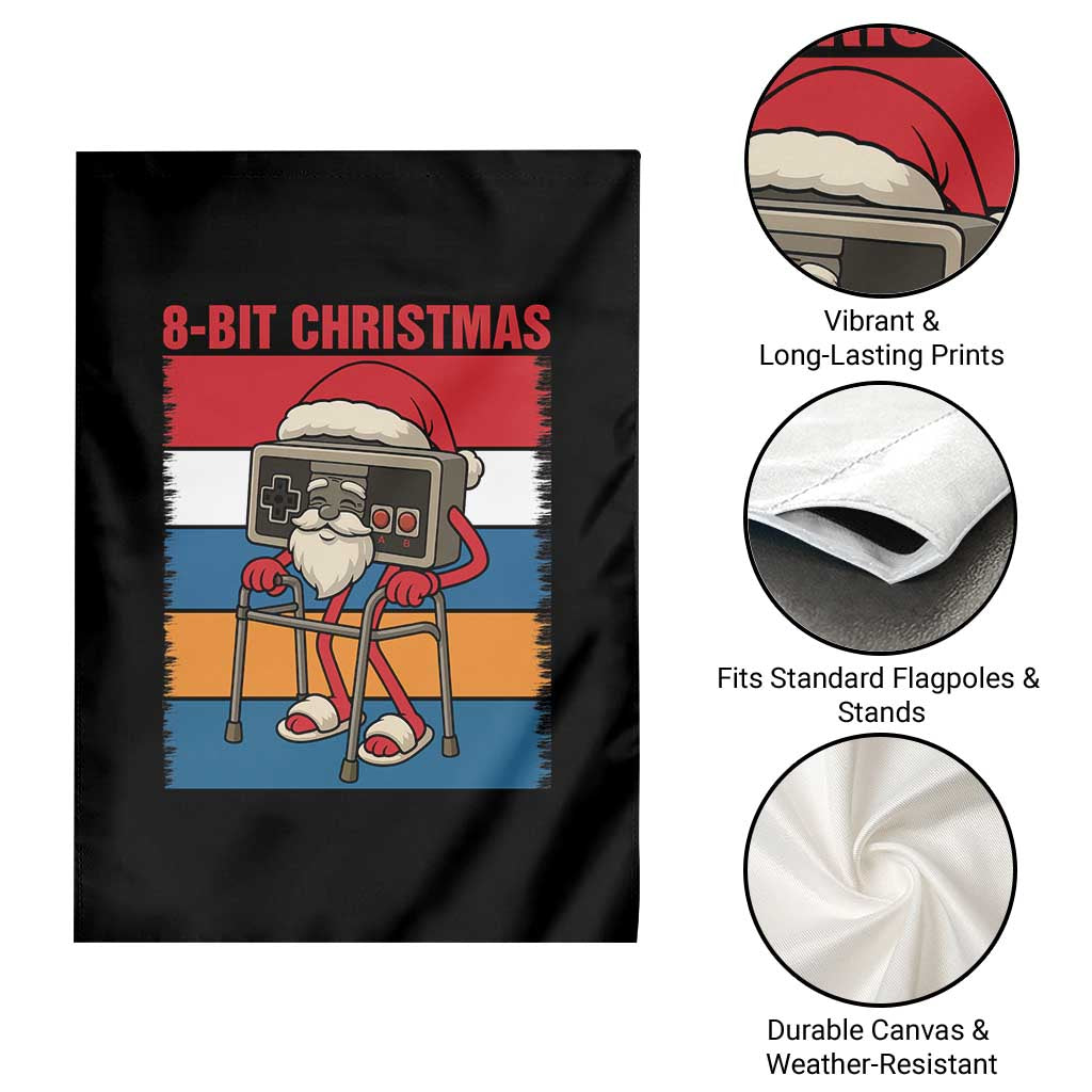 Funny Old Gamer Christmas Garden Flag Retro 80s 90s Video Game - Wonder Print Shop