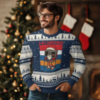 Funny Old Gamer Xmas Ugly Christmas Sweater Retro 80s 90s Video Game - Wonder Print Shop