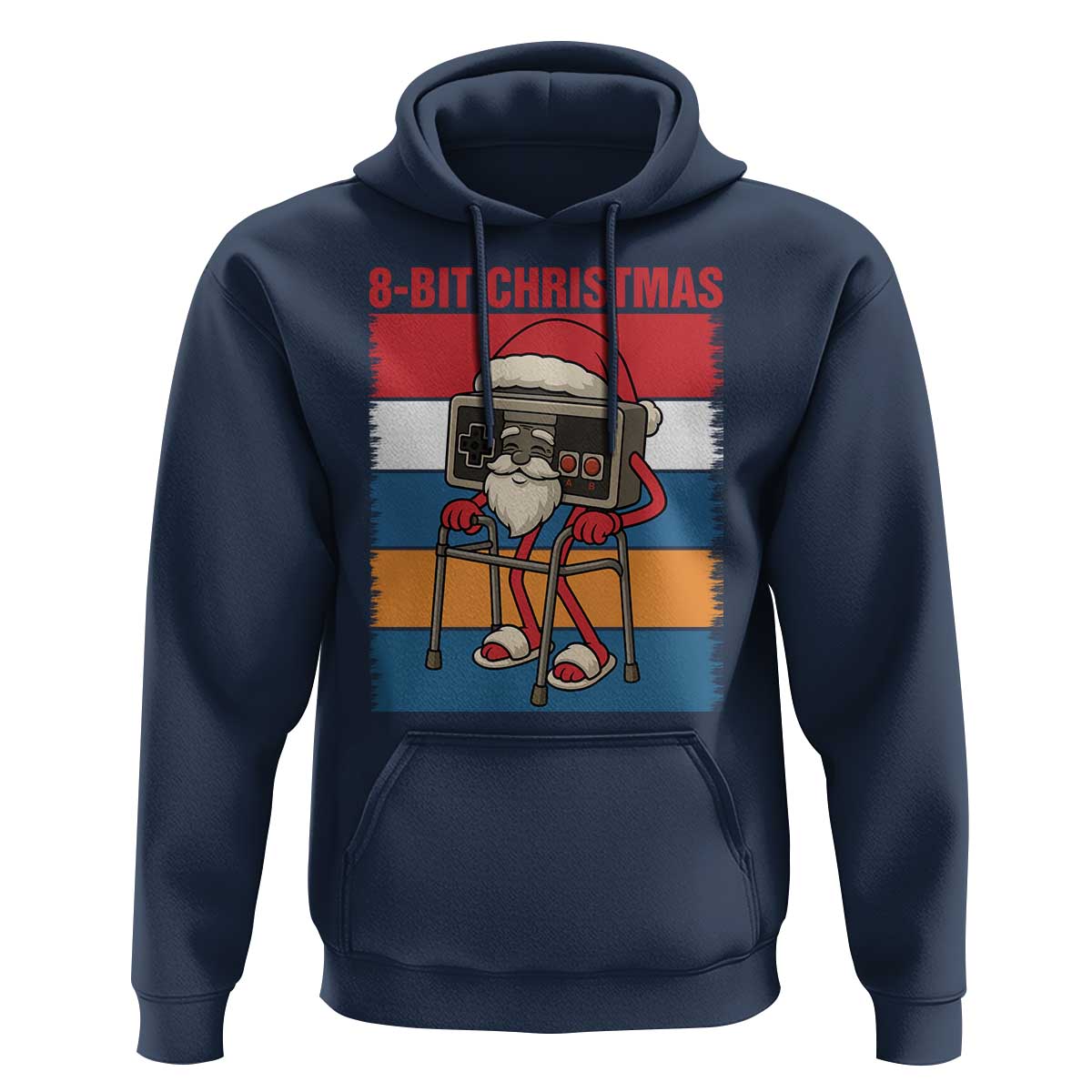 Funny Old Gamer Christmas Hoodie Retro 80s 90s Video Game - Wonder Print Shop