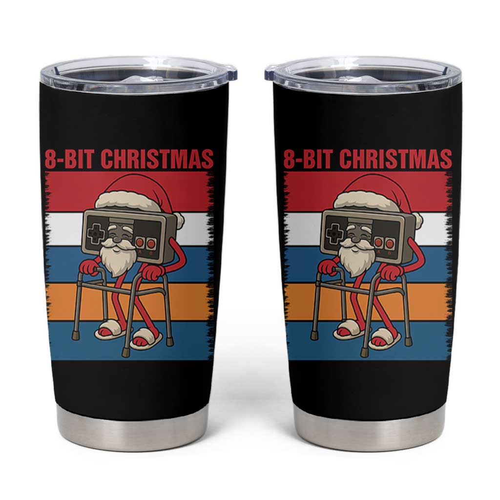 Funny Old Gamer Christmas Tumbler Cup Retro 80s 90s Video Game - Wonder Print Shop