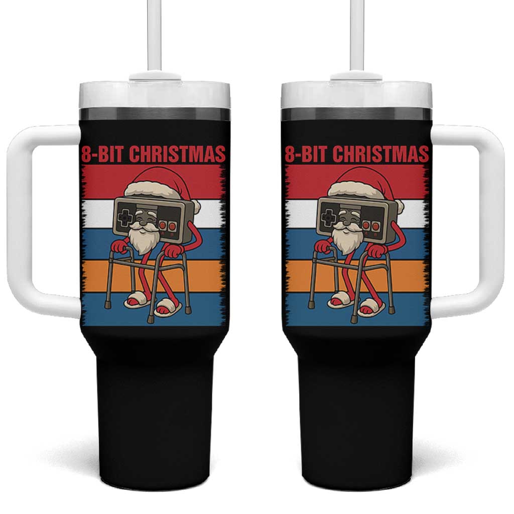 Funny Old Gamer Christmas Tumbler With Handle Retro 80s 90s Video Game - Wonder Print Shop