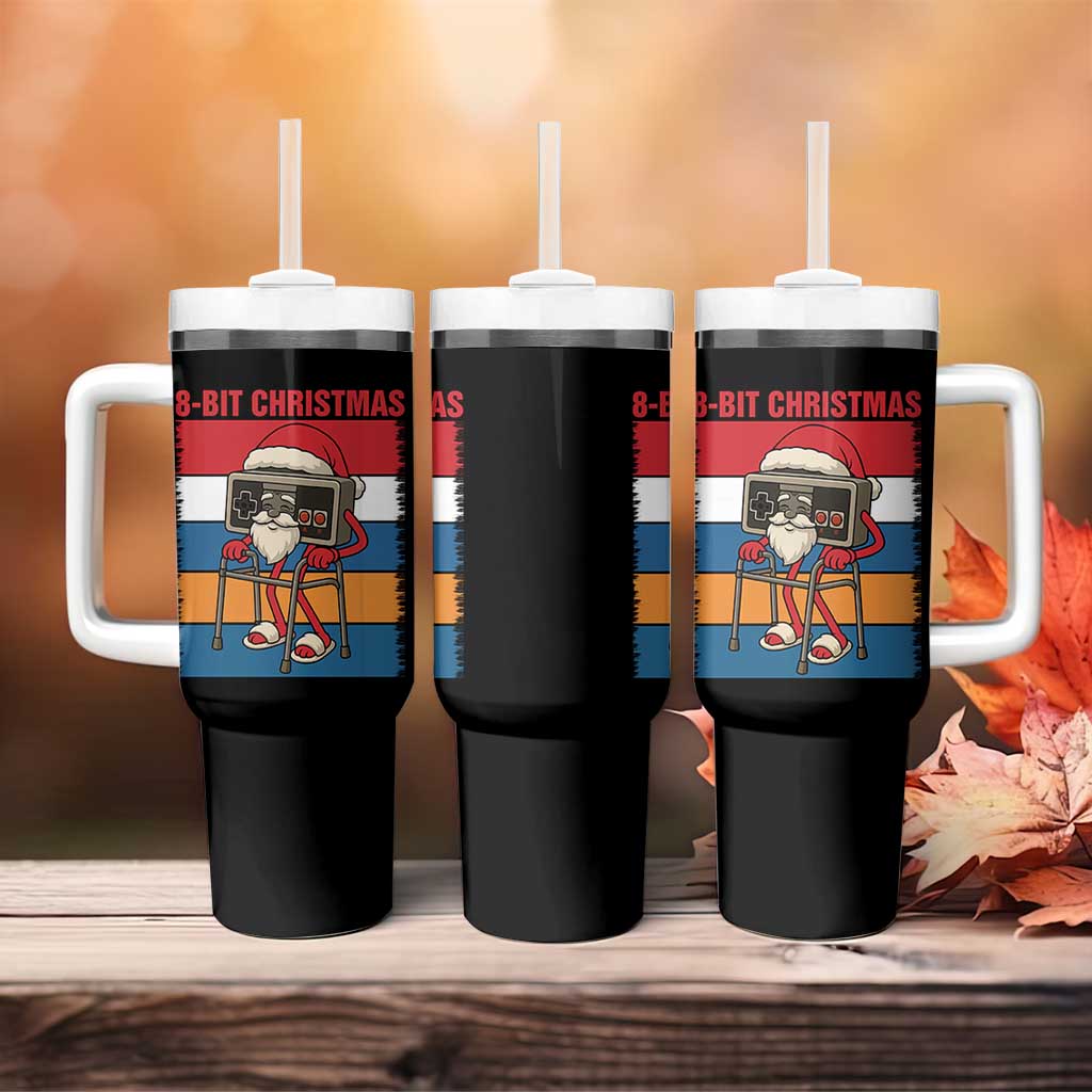 Funny Old Gamer Christmas Tumbler With Handle Retro 80s 90s Video Game - Wonder Print Shop
