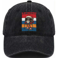 Funny Old Gamer Christmas Washed Cotton Baseball Cap Retro 80s 90s Video Game