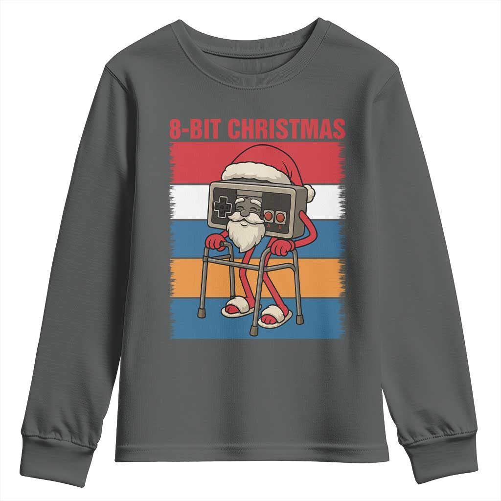 Funny Old Gamer Christmas Youth Sweatshirt Retro 80s 90s Video Game - Wonder Print Shop