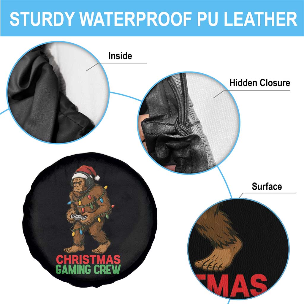 Funny Bigfoot Gamer Christmas Spare Tire Cover - Wonder Print Shop