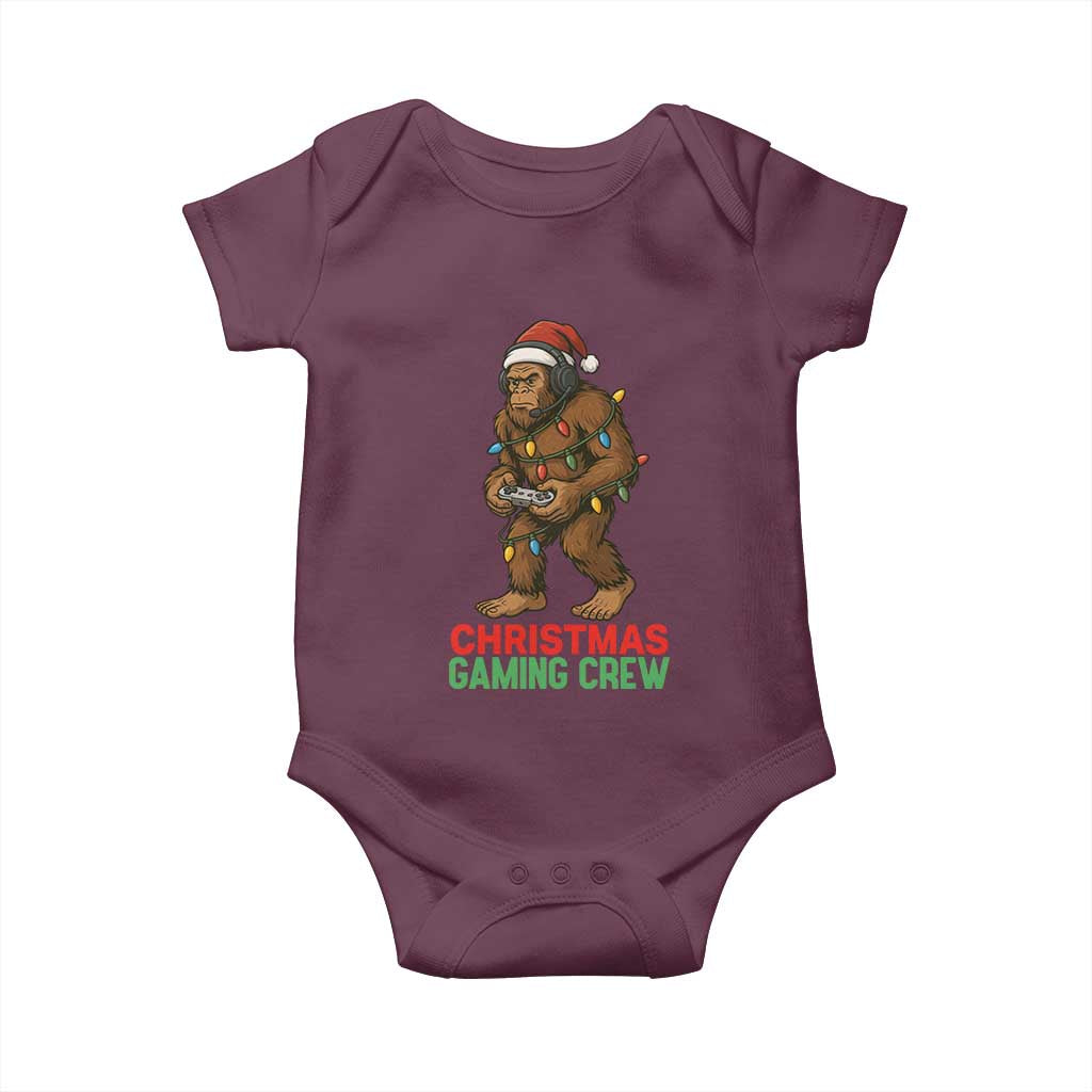 Funny Bigfoot Gamer Christmas Baby Onesie - Wonder Print Shop