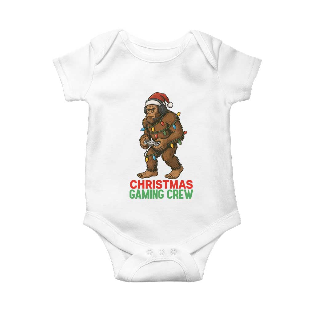 Funny Bigfoot Gamer Christmas Baby Onesie - Wonder Print Shop
