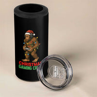 Funny Bigfoot Gamer Christmas 4 in 1 Can Cooler Tumbler - Wonder Print Shop