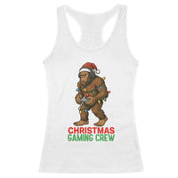 Funny Bigfoot Gamer Christmas Racerback Tank Top - Wonder Print Shop