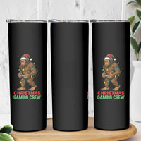 Funny Bigfoot Gamer Christmas Skinny Tumbler - Wonder Print Shop