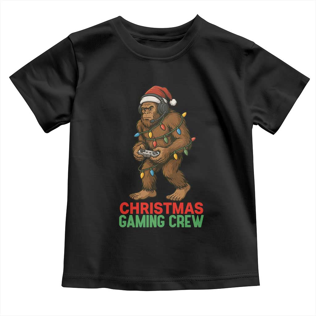 Funny Bigfoot Gamer Christmas Toddler T Shirt - Wonder Print Shop