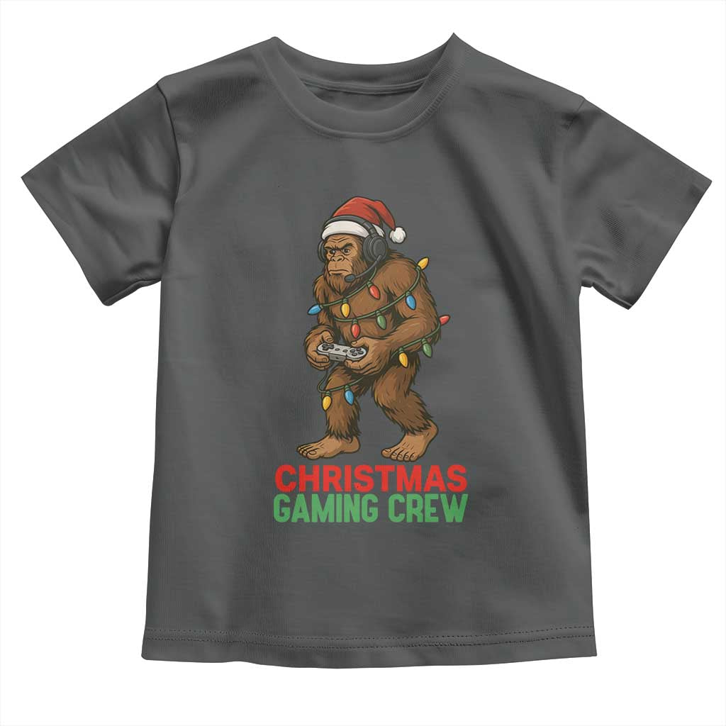Funny Bigfoot Gamer Christmas Toddler T Shirt - Wonder Print Shop
