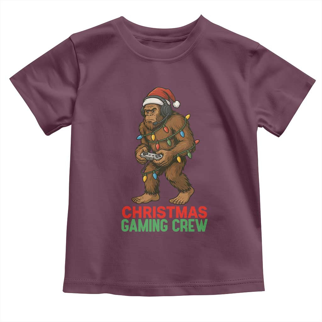 Funny Bigfoot Gamer Christmas Toddler T Shirt - Wonder Print Shop