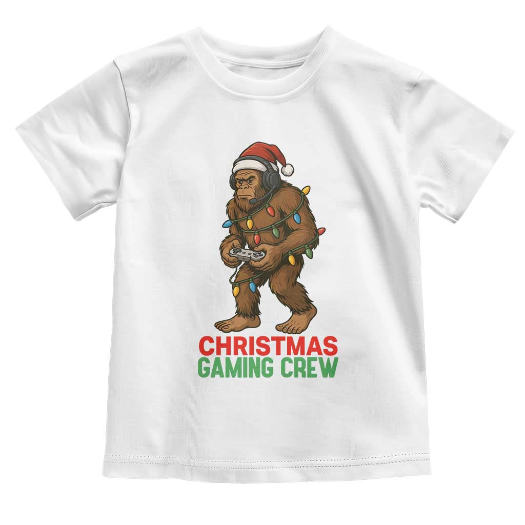 Funny Bigfoot Gamer Christmas Toddler T Shirt - Wonder Print Shop