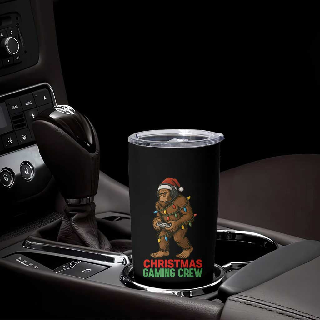 Funny Bigfoot Gamer Christmas Tumbler Cup - Wonder Print Shop