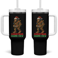 Funny Bigfoot Gamer Christmas Tumbler With Handle - Wonder Print Shop