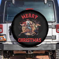 Black Santa Claus Spare Tire Cover African American Cowboy Christmas - Wonder Print Shop