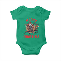 Black Santa Claus Baby Onesie African American Cowboy Christmas - Wonder Print Shop