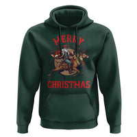 Black Santa Claus Hoodie African American Cowboy Christmas - Wonder Print Shop