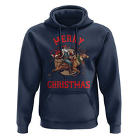 Black Santa Claus Hoodie African American Cowboy Christmas - Wonder Print Shop