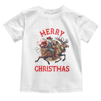 Black Santa Claus Toddler T Shirt African American Cowboy Christmas - Wonder Print Shop
