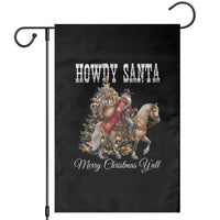 Black Santa Christmas Garden Flag African American Western Cowboy - Wonder Print Shop