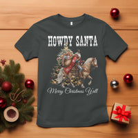 Black Santa Christmas T Shirt African American Western Cowboy - Wonder Print Shop