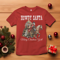 Black Santa Christmas T Shirt African American Western Cowboy - Wonder Print Shop