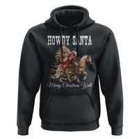 Black Santa Christmas Hoodie African American Western Cowboy - Wonder Print Shop