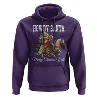 Black Santa Christmas Hoodie African American Western Cowboy - Wonder Print Shop