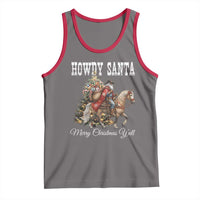 Black Santa Christmas Tank Top African American Western Cowboy - Wonder Print Shop