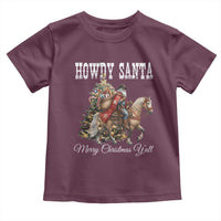 Black Santa Christmas Toddler T Shirt African American Western Cowboy - Wonder Print Shop