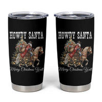Black Santa Christmas Tumbler Cup African American Western Cowboy - Wonder Print Shop