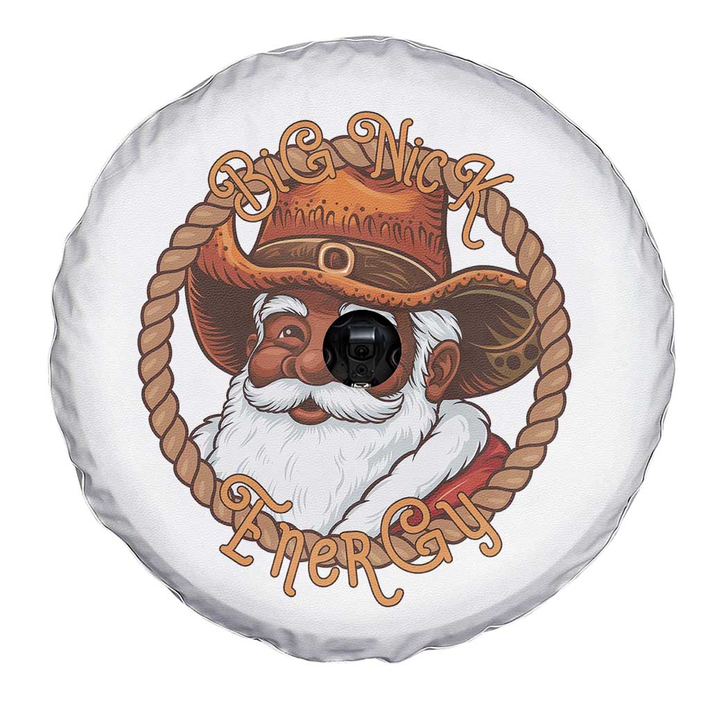 Black Santa Christmas Spare Tire Cover Big Nick Energy - Wonder Print Shop