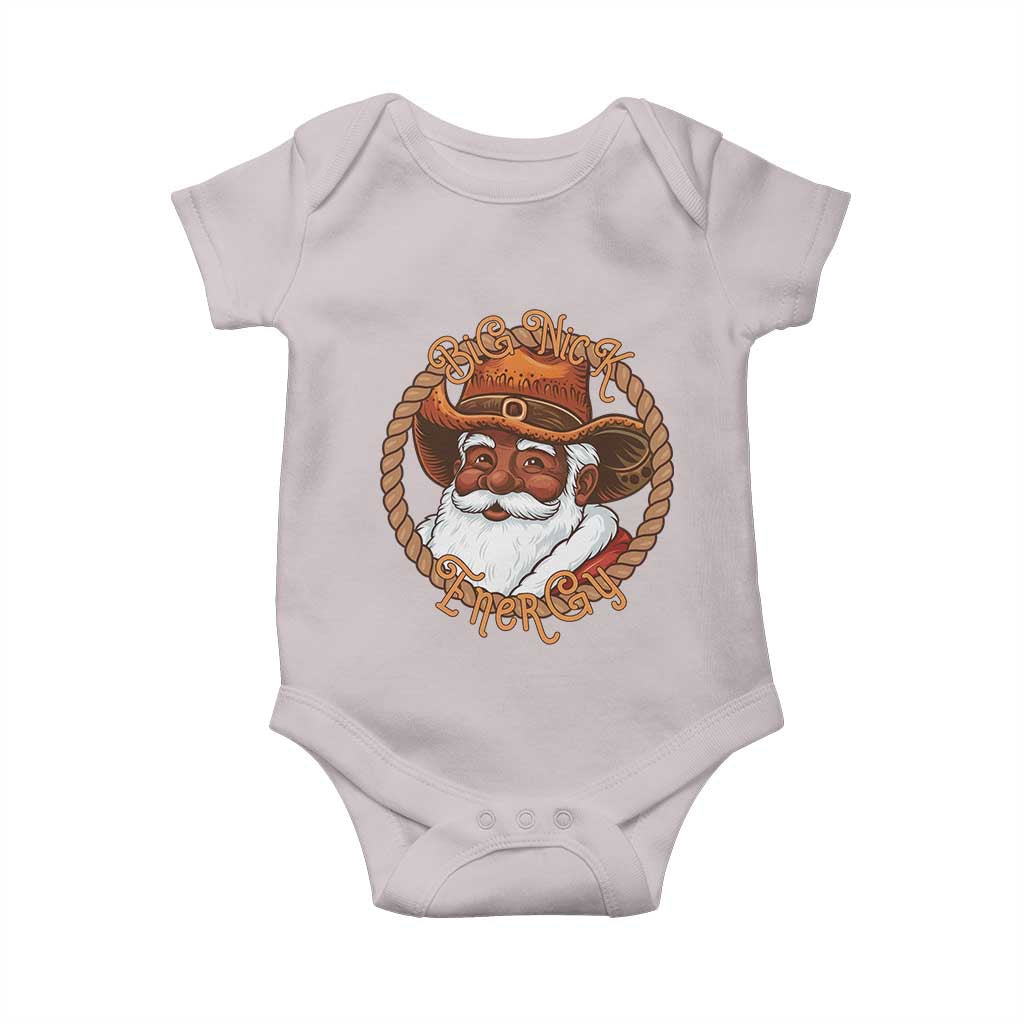 Black Santa Christmas Baby Onesie Big Nick Energy - Wonder Print Shop