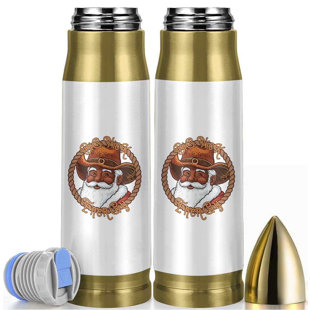 Black Santa Christmas Bullet Tumbler Big Nick Energy - Wonder Print Shop