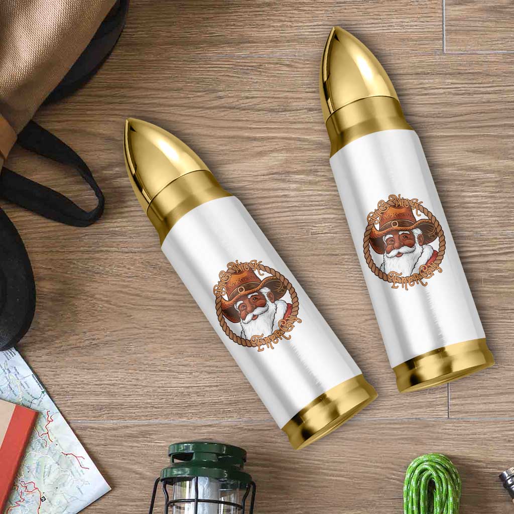 Black Santa Christmas Bullet Tumbler Big Nick Energy - Wonder Print Shop