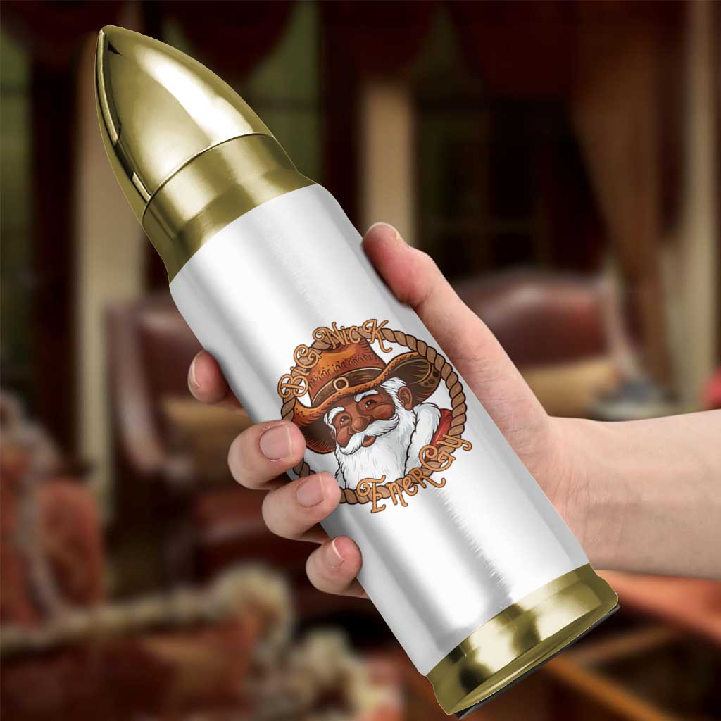 Black Santa Christmas Bullet Tumbler Big Nick Energy - Wonder Print Shop