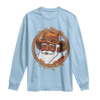 Black Santa Christmas Long Sleeve Shirt Big Nick Energy - Wonder Print Shop