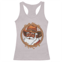 Black Santa Christmas Racerback Tank Top Big Nick Energy - Wonder Print Shop