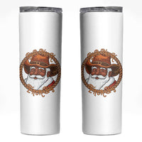 Black Santa Christmas Skinny Tumbler Big Nick Energy - Wonder Print Shop